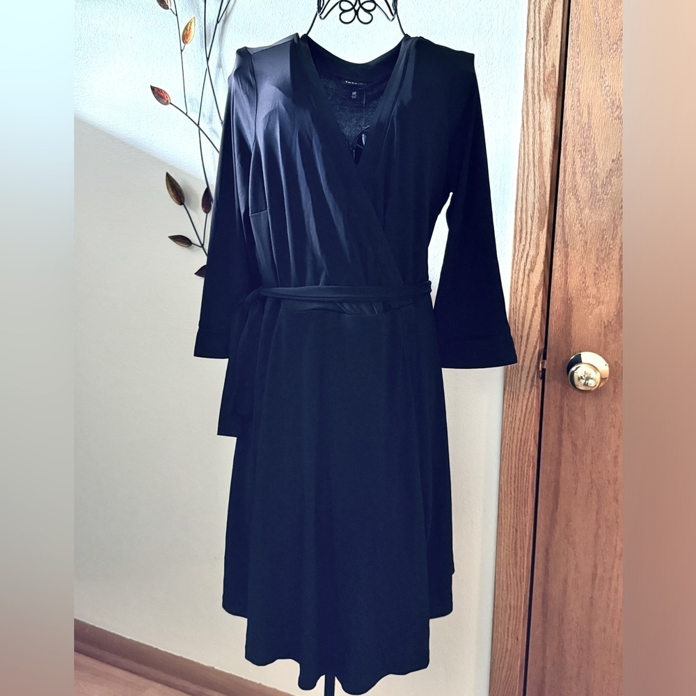 NWT black Torrid half sleeve wrap dress